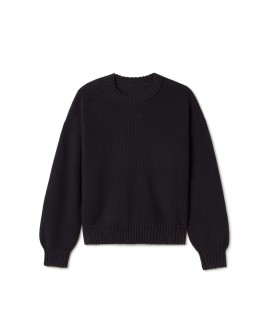 7 Gauge 'Jet Black' Knit