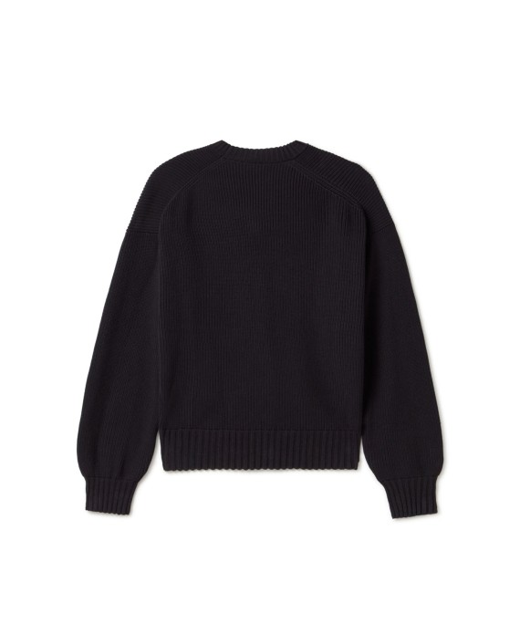 7 Gauge 'Jet Black' Knit