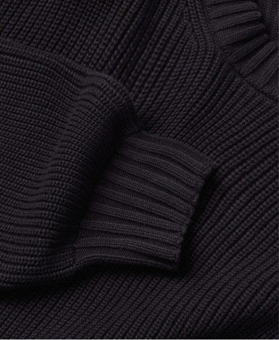 7 Gauge 'Jet Black' Knit