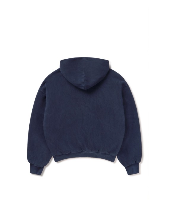1000 GSM 'Vintage Navy Blue' Double Hoodie