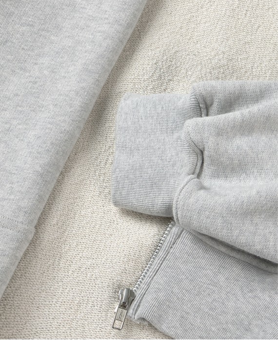 600 GSM 'Light Heather Gray' Zipper