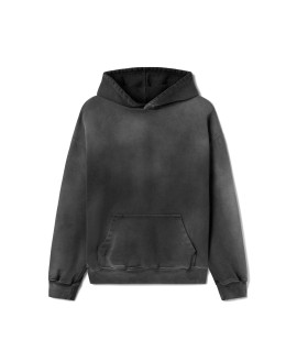 600 GSM 'Faded Black' Hoodie