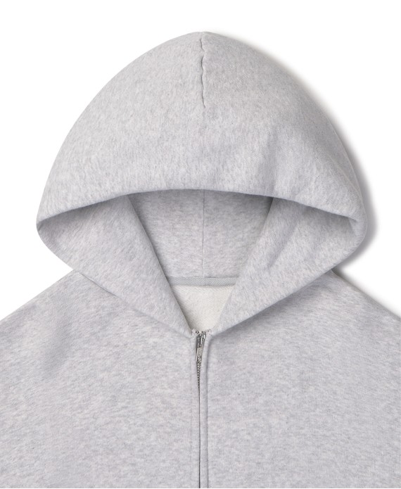 450 GSM ‘Light Heather Gray’ Zipper