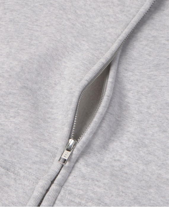450 GSM ‘Light Heather Gray’ Zipper