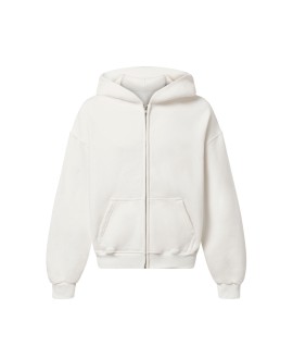 450 GSM 'Bone White' Zipper