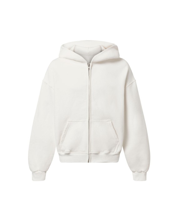 450 GSM 'Bone White' Zipper