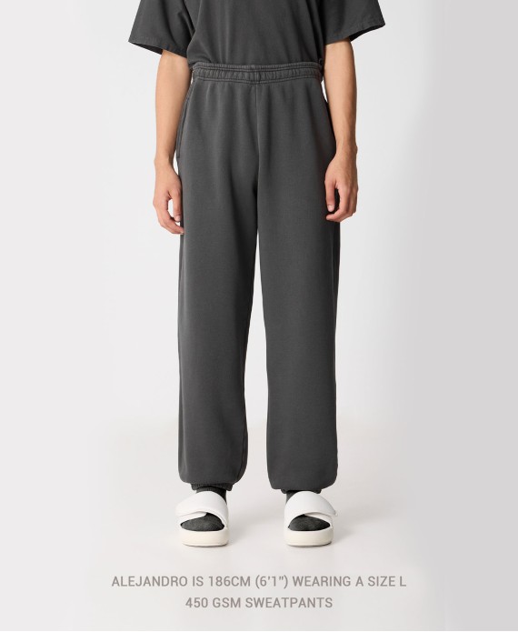 450 GSM 'Jet Black' Sweatpants