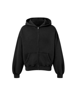 450 GSM 'Jet Black' Zipper