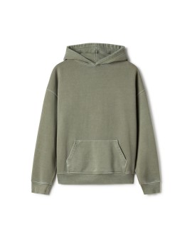 600 GSM 'Vintage Olive' Hoodie