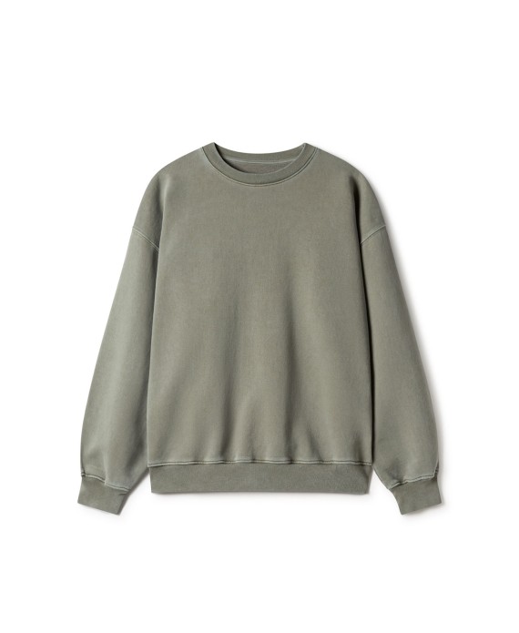 600 GSM 'Vintage Olive' Crewneck