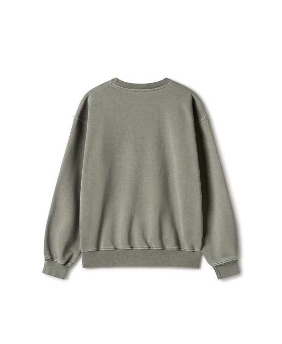 600 GSM 'Vintage Olive' Crewneck