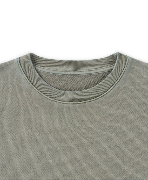 600 GSM 'Vintage Olive' Crewneck
