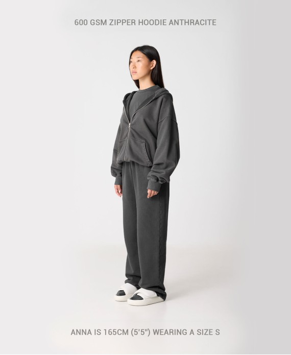 600 GSM 'Jet Black' Zipper