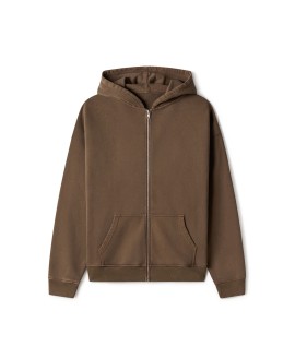 600 GSM 'Mocha Brown' Zipper