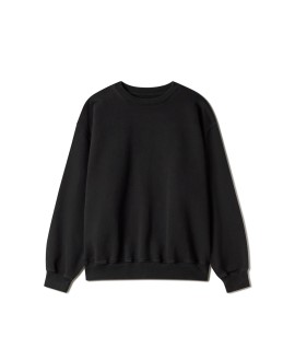 600 GSM 'Jet Black' Crewneck