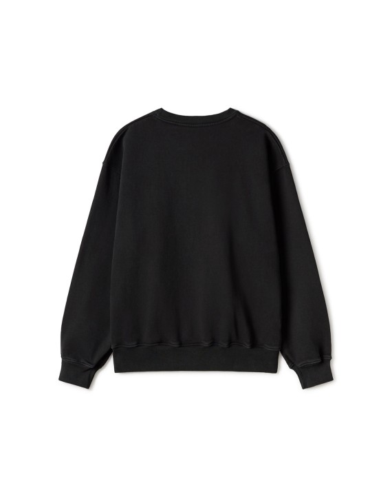 600 GSM 'Jet Black' Crewneck