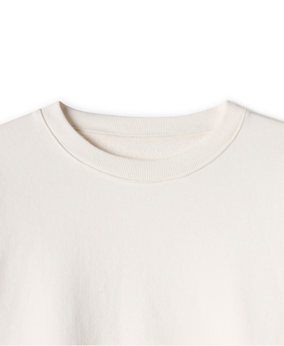 600 GSM 'Bone White' Crewneck
