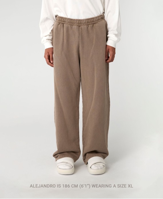 600 GSM 'Vintage Taupe' Straight-leg Pants