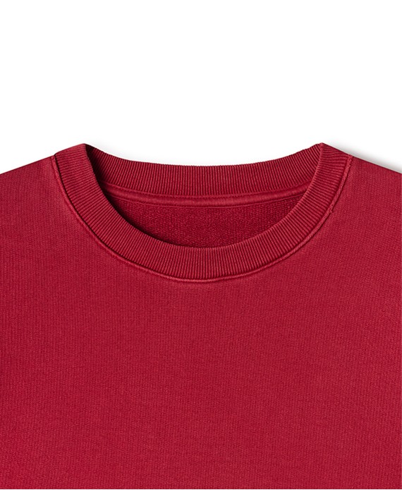 600 GSM 'Dark Red' Crewneck
