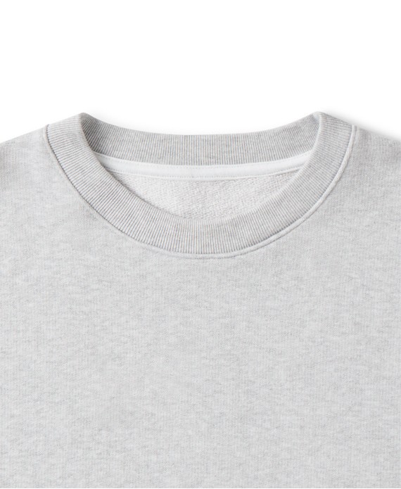 600 GSM 'Light Heather Gray' Crewneck