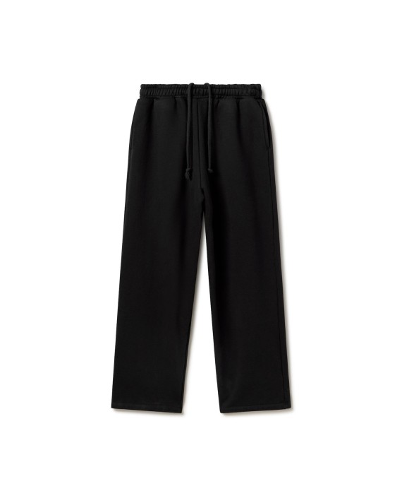 600 GSM 'Jet Black' Straight-leg Pants