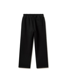 600 GSM 'Jet Black' Straight-leg Pants
