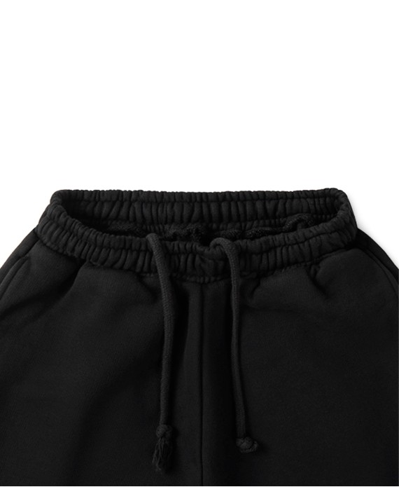 600 GSM 'Jet Black' Straight-leg Pants