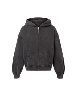 450 GSM ‘Vintage Black’ Zipper