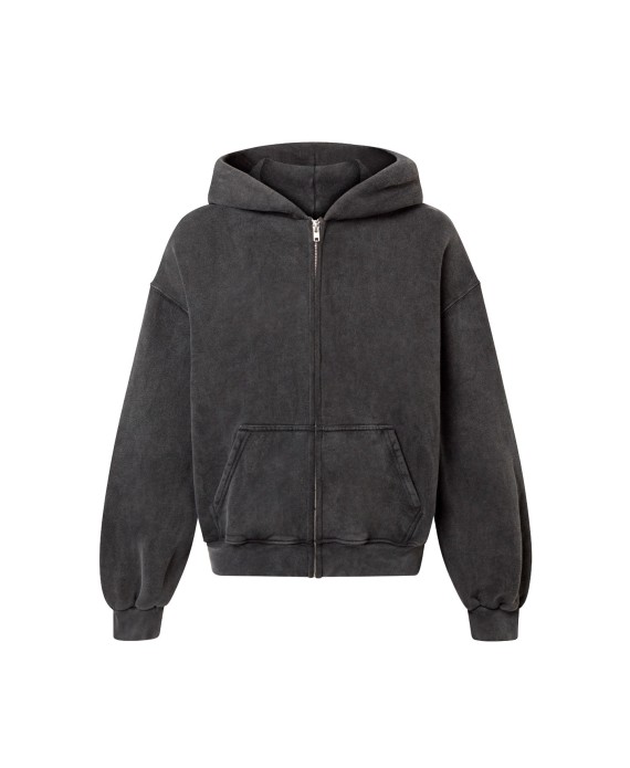 450 GSM ‘Vintage Black’ Zipper