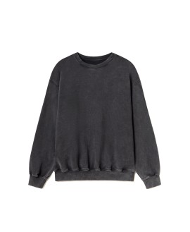 600 GSM 'Vintage Black' Crewneck