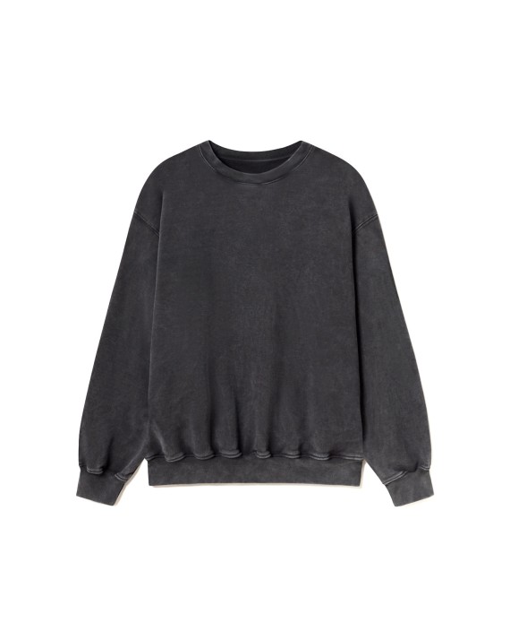 600 GSM 'Vintage Black' Crewneck