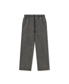 600 GSM 'Vintage Black' Straight-leg Pants