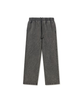 600 GSM 'Vintage Black' Straight-leg Pants
