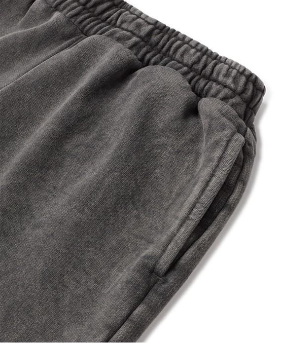 600 GSM 'Vintage Black' Straight-leg Pants