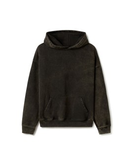 600 GSM 'Bleach Black' Hoodie