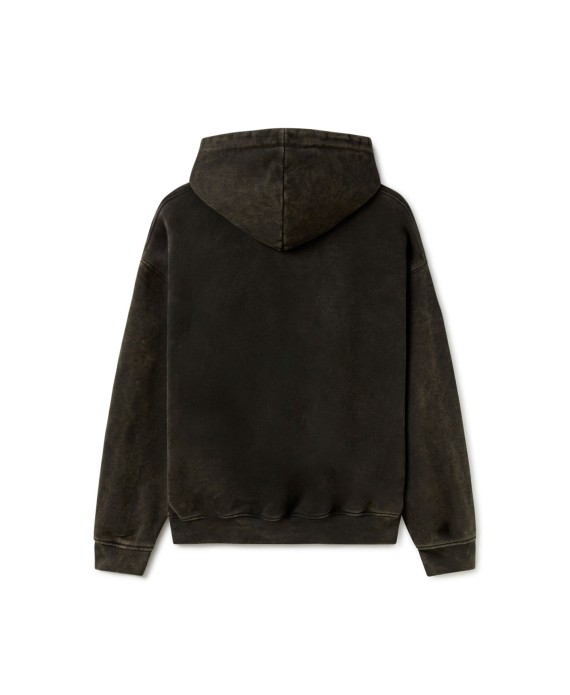 600 GSM 'Bleach Black' Hoodie