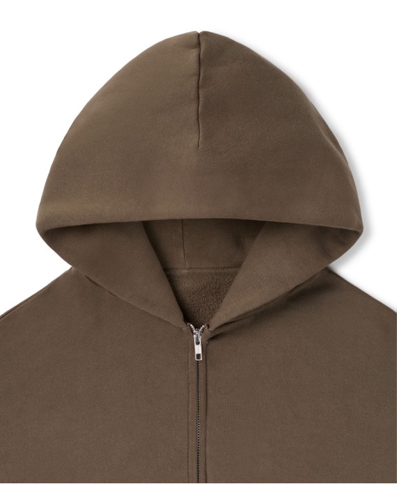 450 GSM 'Mocha Brown' Zipper