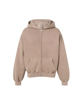 450 GSM 'Vintage Taupe' Zipper