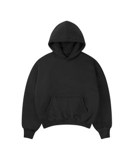 1000 GSM 'Jet Black' Double Hoodie