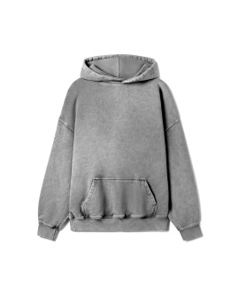 600 GSM 'Vintage Gray' Hoodie