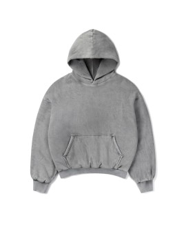 1000 GSM 'Vintage Gray' Double Hoodie