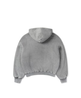 1000 GSM 'Vintage Gray' Double Hoodie