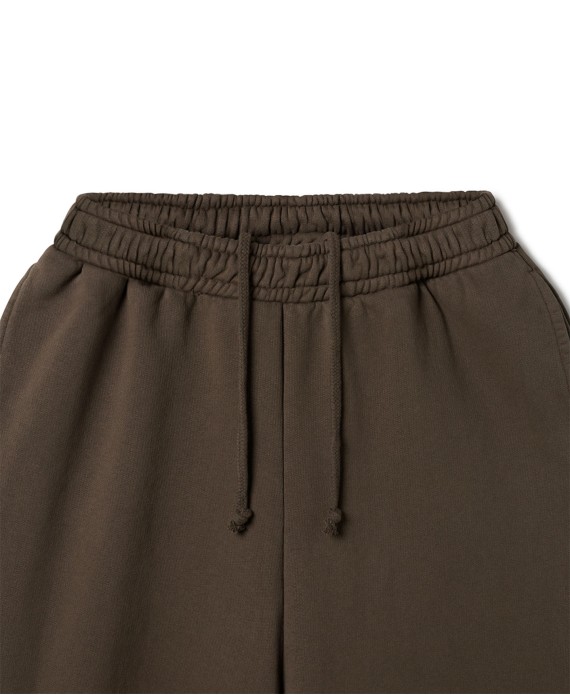 600 GSM 'Mocha Brown' Straight-leg Pants