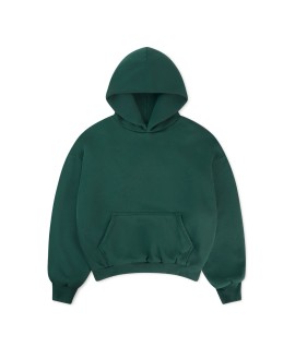 1000 GSM 'British Racing Green' Double Hoodie
