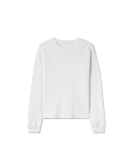 350 GSM 'Bone White' Thermal Longsleeve