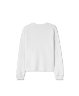 350 GSM 'Bone White' Thermal Longsleeve
