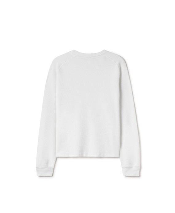350 GSM 'Bone White' Thermal Longsleeve