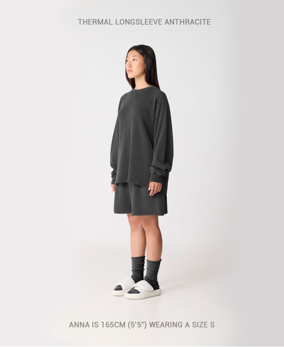 350 GSM 'Bone White' Thermal Longsleeve