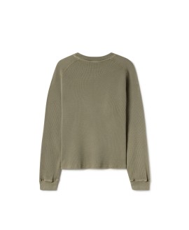 350 GSM 'Vintage Olive' Thermal Longsleeve