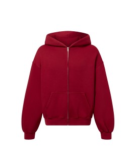 450 GSM 'Dark Red' Zipper